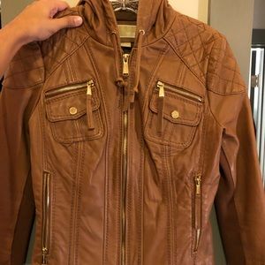 Michael Kors Tan leather jacket